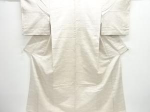 アンティーク　抽象模様織出し十日町紬単衣着物